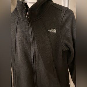 North face zip up sweater